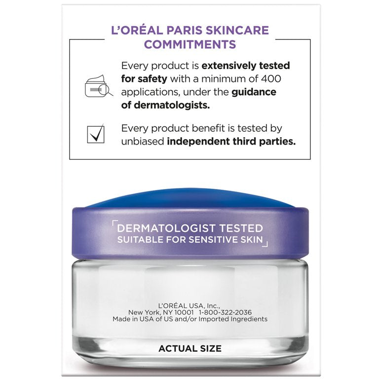 L'Oreal Paris Moisture Filler Facial Day Night Cream, lightweight Collagen, 1.7 oz.
