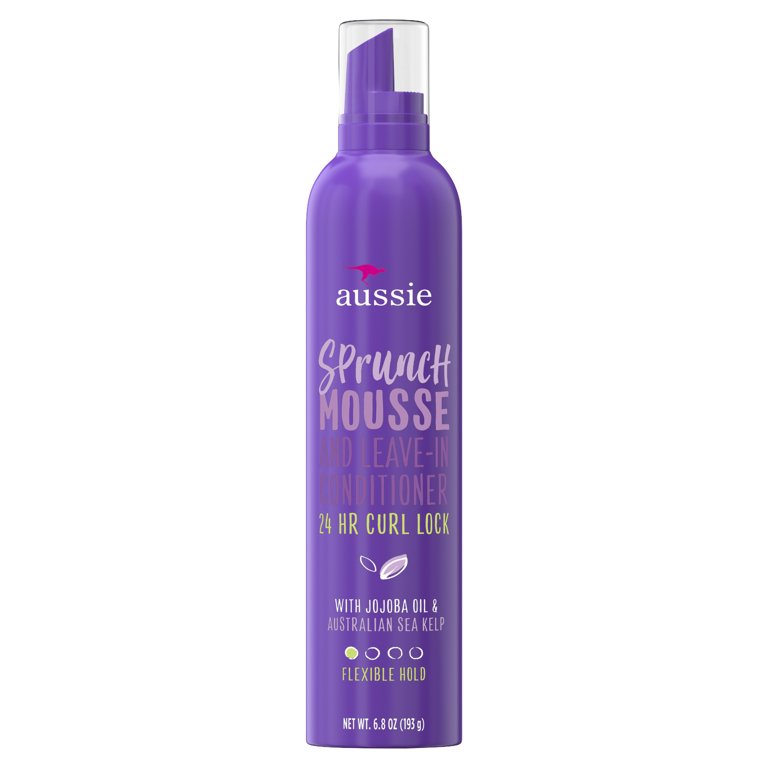 Aussie Sprunch Mousse and Leave-In Conditioner, Flexible Hold, 6.8 oz