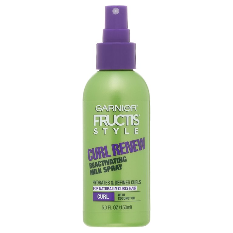 Garnier Fructis Style Curl Renew Reactivating Milk Spray, For Naturally Curly Hair, 5 fl. oz.