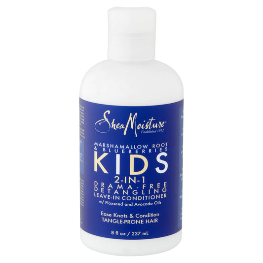 SheaMoisture Kids Marshmallow Root & Blueberries 2-in-1 Detangling Leave-in Conditioner, 8 fl oz
