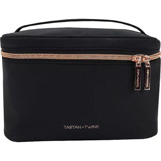 Tartan + Twine  Basics Black Train Case