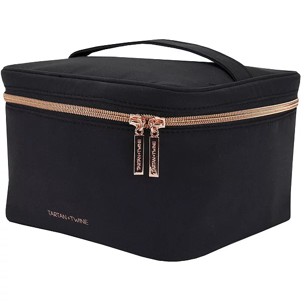 Tartan + Twine  Basics Black Train Case