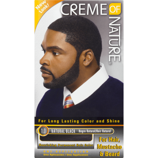 Creme of Nature Permanent Hair Color 1.0 Natural Black, 1.0 ct