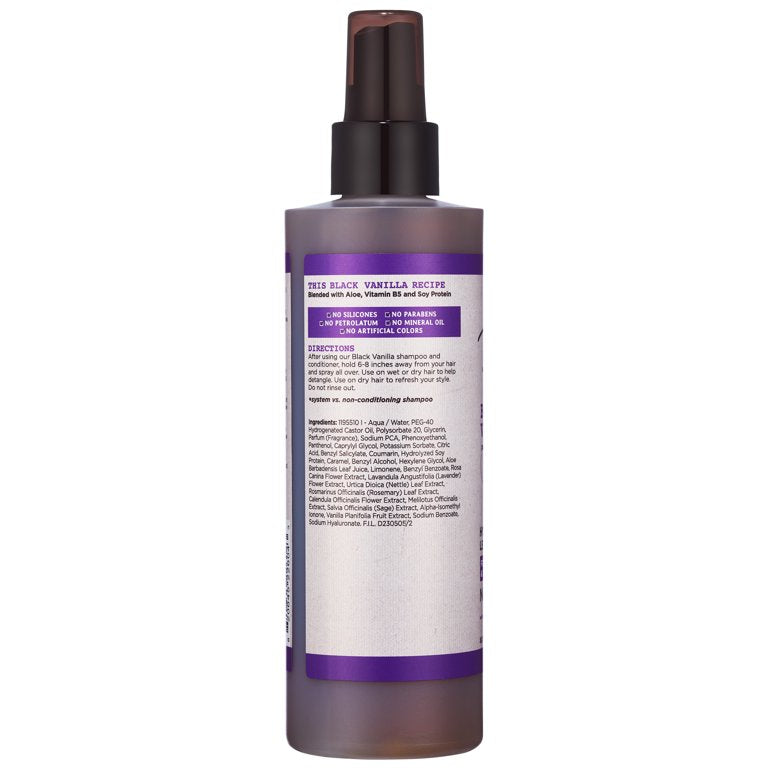 Carol's Daughter Black Vanilla Moisturizing Detangling Leave-in Conditioner with Vitamin B5 & Aloe, 8 fl oz
