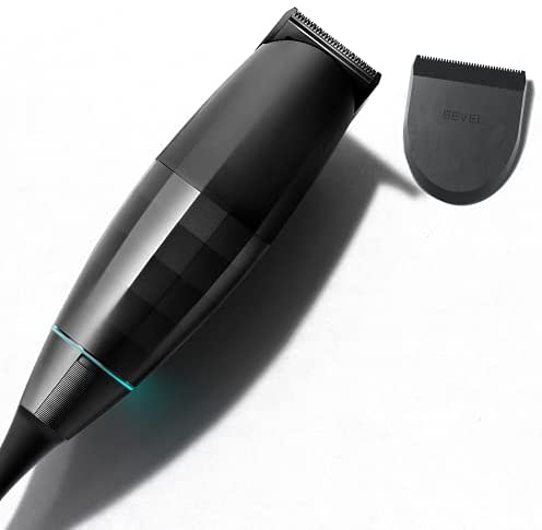 Beard Trimmer by Bevel, Clippers for Men, Limited Edition, Cordless, Rechargeable, 8 Hour Battery Life, ToolFree, Zero Gap Dial, High Power, 6Mo Standby, Black, 1 Count