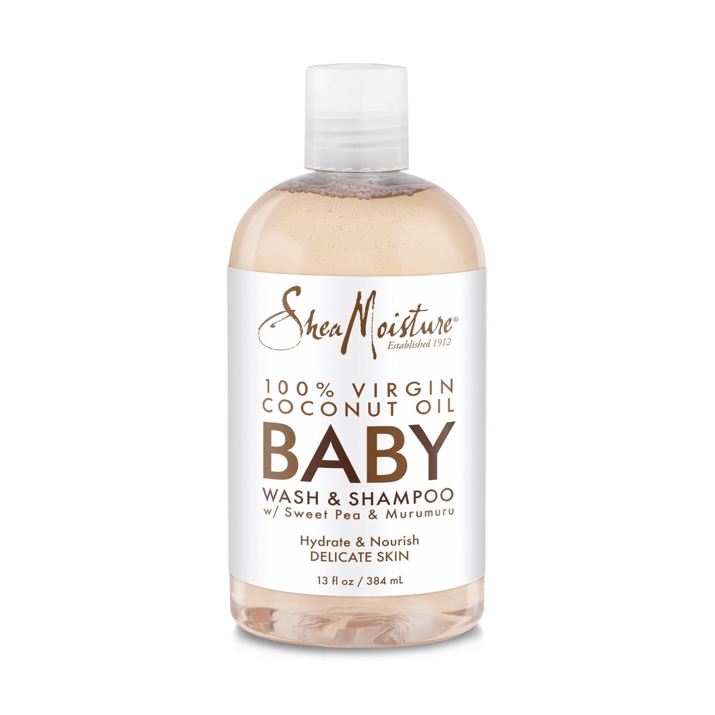 SheaMoisture Baby Wash and Shampoo 100% Virgin Coconut Oil, 13 oz