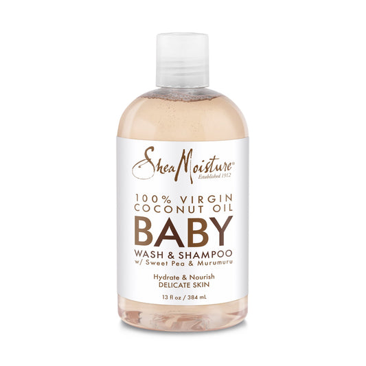 SheaMoisture Baby Wash and Shampoo 100% Virgin Coconut Oil, 13 oz