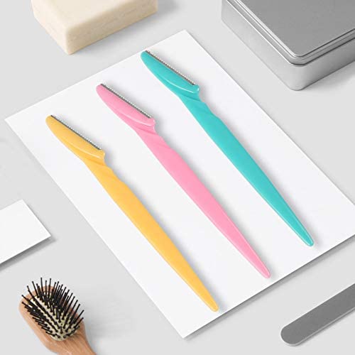 40Pcs Eyebrow Razors Multipurpose Exfoliating Dermaplaning Tool Face Razor and Eyebrow Razors For Women Man With Precision Cover
