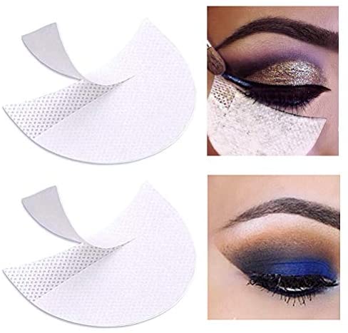 Pengxiaomei 100 Pcs Eyeshadow Pads Stencils, Professional Eyeshadow Shield Eyeshadow Patches for Eye Makeup Supplies