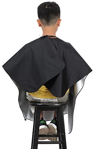 Child Hair Cutting Waterproof Cape Wai Cloth Barber Kids Hair Styling Cape Professional Home Salon Camps & Hairdressing Wrap Children Cartoon Dalmatian Pattern Capes (1 PCS)