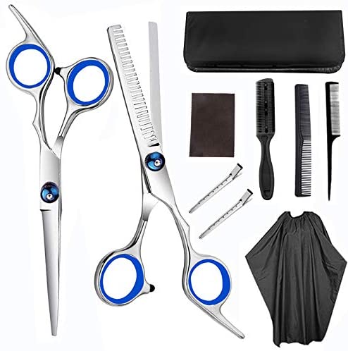 Hair Cutting Scissors for Women Thinning Shears Hair Cutting Kit Barber Scissors Hair Shears Split End Trimmer Haircut Scissors 10PCS