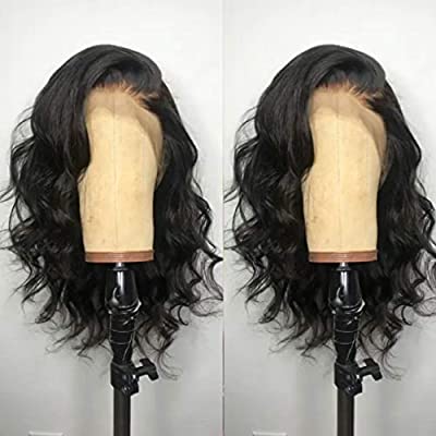 Andrai Hair Short Bob Lace Front Wigs Glueless Natural Wave Synthetic Heat Resistant Fiber Hair Wig With Baby Hair