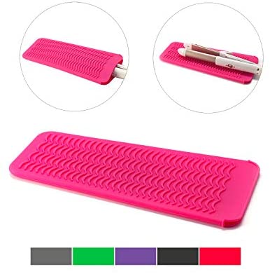 ZAXOP Resistant Silicone Mat Pouch for Flat Iron, Curling Iron,Hot Hair Tools