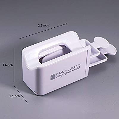 Nail Art Dip Powder Recycling Tray Container Dipping Powder Case Nail Line Mol