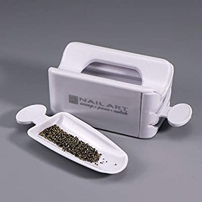 Nail Art Dip Powder Recycling Tray Container Dipping Powder Case Nail Line Mol