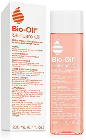 Bio-Oil Skincare Oil, Body Oil for Scars and Stretchmarks, Serum Hydrates Skin, Non-Greasy, Dermatologist Recommended, Non-Comedogenic, 6.7 Ounce, For All Skin Types, with Vitamin A, E