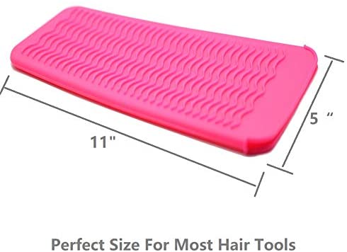 ZAXOP Resistant Silicone Mat Pouch for Flat Iron, Curling Iron,Hot Hair Tools
