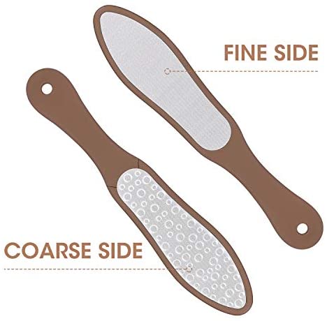 Oneleaf 2PCS Professional Pedicure Rasp Foot File Cracked Skin Corns Callus Remover for Extra Smooth and Beauty Foot … (Rose)