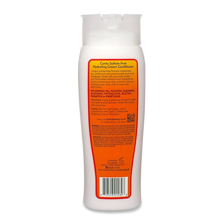 Cantu Shea Butter for Natural Hair Sulfate-Free Hydrating Cream Conditioner, 13.5 oz