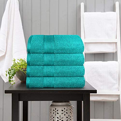 TRIDENT Soft and Plush, 100% Cotton, Highly Absorbent, Bathroom Towels, Super Soft, 6 Piece Towel Set (2 Bath Towels, 2 Hand Towels, 2 Washcloths), 500 GSM