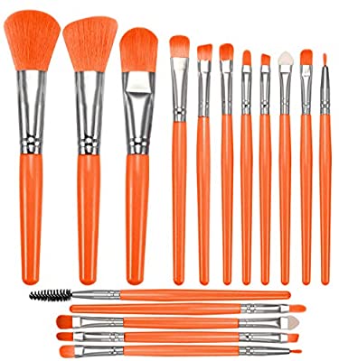 20 Fluorescent Makeup Brush Sets, Premium Synthetic Makeup Brush, Professional Makeup Brushes Set, for Blush Concealers Eye Shadows Eyebrow Lipstick Blending