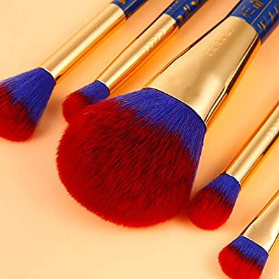 Docolor Makeup Brushes 19 PCs Bastet Cat Makeup Brush Set Premium Synthetic Kabuki Foundation Blending Face Powder Blush Concealers Eye Shadows Make Up Brushes Kit, Ancient Egyptian Series
