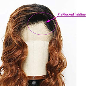Andrai Hair Short Bob Lace Front Wigs Glueless Natural Wave Synthetic Heat Resistant Fiber Hair Wig With Baby Hair