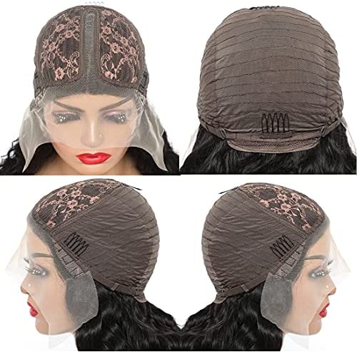 Eotltiue Hair T-Part Loose Deep Wave Lace Front Wigs Human Hair Pre Plucked Brazilian Virgin Human Hair Loose Deep Wigs with Baby Hair 13x5x1 Lace Frontal Wigs For Black Women