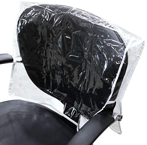 ForPro Premium Square Chair Back Cover, Fits Most Standard Salon Chairs, Vinyl Chair Cover, Clear