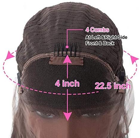 QUINLUX WIGS Body Wave Blonde Brown 1BT27 Color 13X4 Lace Front Deep Part Human Hair Wig 150% Density Natural Hairline with Baby Hair for Black Women