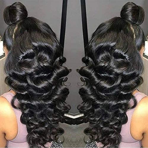 Eotltiue Hair T-Part Loose Deep Wave Lace Front Wigs Human Hair Pre Plucked Brazilian Virgin Human Hair Loose Deep Wigs with Baby Hair 13x5x1 Lace Frontal Wigs For Black Women