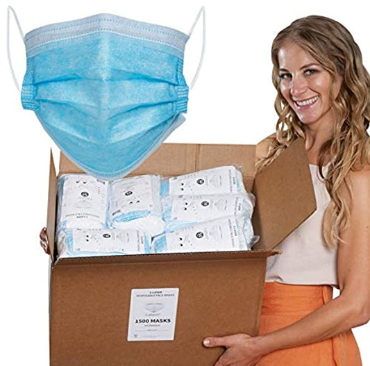 Face Mask 1500 PCS Disposable Face Mask