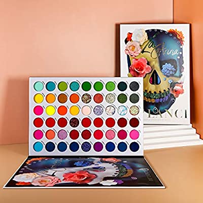 DE'LANCI Big Colorful Eyeshadow Palette Professional 54 Color Board Eye Shadow