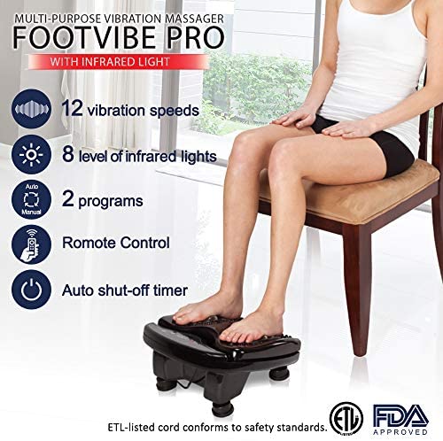 Daiwa Felicity Foot Vibration Massager for Blood Circulation Footvibe Series (PRO(w/Rubber Mat))