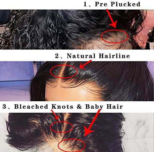 Oulaer Wig Deep Wave Curly Wig HD Transparent 13x4 Lace Front Human Hair Wig Pre Plucked