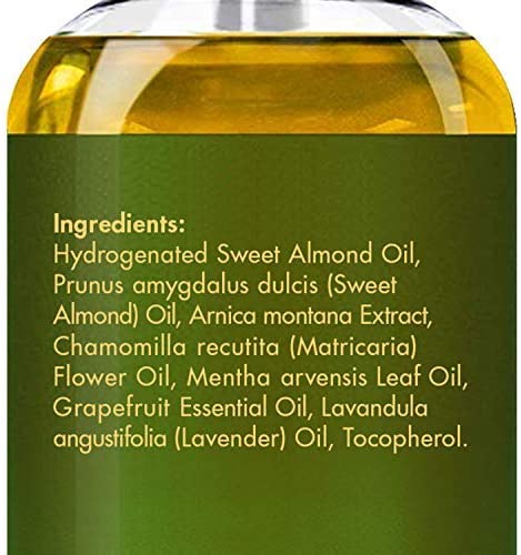 MAJESTIC PURE Arnica Sore Muscle Massage Oil for Body - Best Natural Therapy with Lavender and Chamomile Essential Oils - Warming, Relaxing, Massaging Joint & Muscles - 8 fl. oz