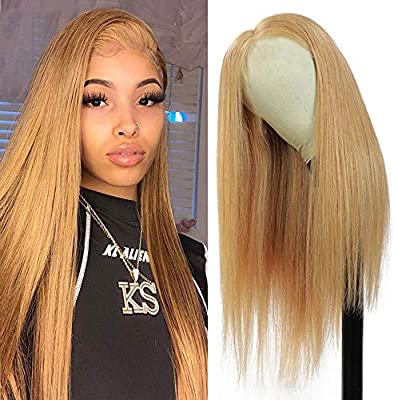 Muokass 4x4 Lace Front Wigs Straight Hair Brazilian Virgin Human Hair Lace Closure Wigs For Black Women 150% Density Pre Plucked With Elastic Bands Natural Color (18-28 inch, straight wig)