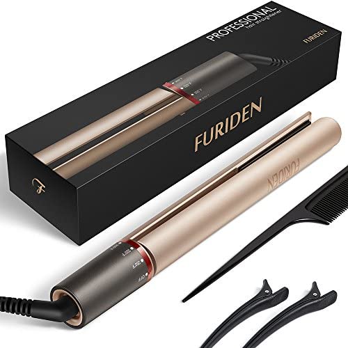 Professional Hair Straightener, Flat Iron for Hair Styling: 2 in 1 Tourmaline Ceramic Flat Iron