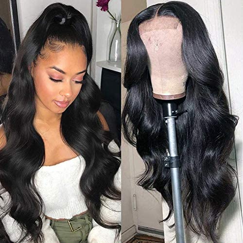 Lace Front Wigs Human Hair for Black Women Pre Plucked Hairline with Baby Hair 150% Density Brazilian Body Wave Wigs Natural Color