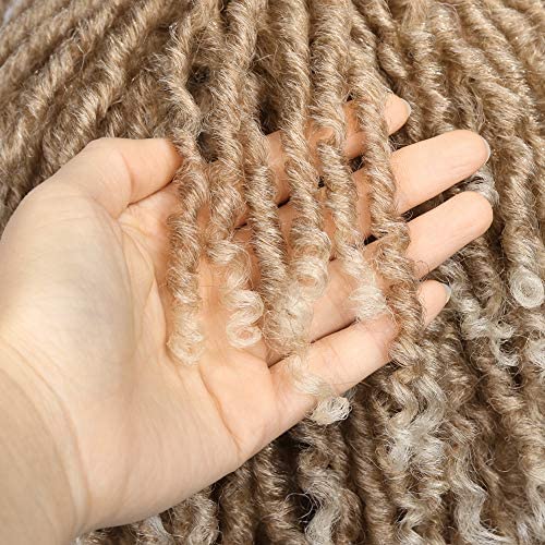 HANNE Dreadlock Wig Short Twist Wigs for Black Women and Men Afro Curly Synthetic Wig