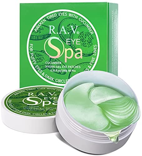 Under Eye Patches, R.A.V Cucumber Eye Masks, 30 Pairs Collagen Patches for Nourish Firming Repair for Fine Lines, Wrinkles, Dark Circles Bags Eye Treatment, Improve Lines Puffiness for Men Women
