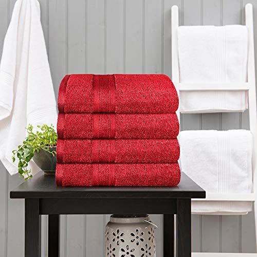 TRIDENT Soft and Plush, 100% Cotton, Highly Absorbent, Bathroom Towels, Super Soft, 6 Piece Towel Set (2 Bath Towels, 2 Hand Towels, 2 Washcloths), 500 GSM