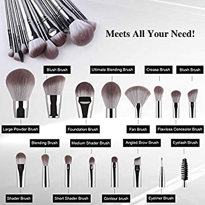 Daubigny Makeup Brush Set, Premium Synthetic Kabuki Foundation Face Powder Blush Eyeshadow Brushes Makeup Brush Kit