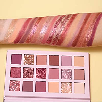 UCANBE 18 Colors Aromas New Nude Eyeshadow Palette Long Lasting Multi Reflective Shimmer Matte Glitter Pressed Pearls Eye Shadow Makeup Pallet