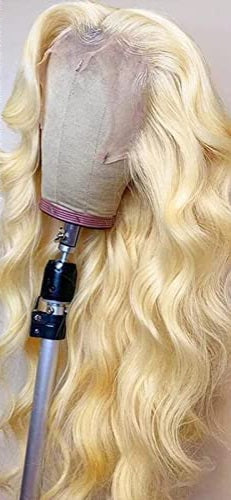613 Lace Front Wigs Human Hair 13x4 HD Blonde Lace Front Wigs Human Hair Body Wave 613 hd lace frontal wig 150% Density Pre Plucked with Baby Hair for Women (18 inch)
