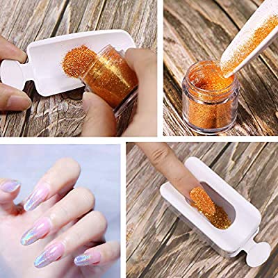 Nail Art Dip Powder Recycling Tray Container Dipping Powder Case Nail Line Mol