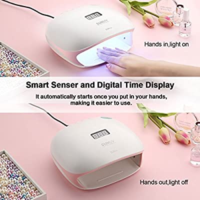 SUNUV 48W UV LED Light Lamp Nail Dryer for Gel Polish with Auto Sensor Professional Nail Art Tools SUN4