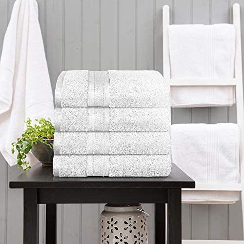TRIDENT Soft and Plush, 100% Cotton, Highly Absorbent, Bathroom Towels, Super Soft, 6 Piece Towel Set (2 Bath Towels, 2 Hand Towels, 2 Washcloths), 500 GSM