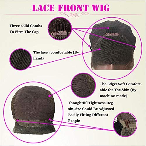 Glueless Orange Colored Human Hair Lace Front Wigs Body Wave Pre Plucked Brazilian Remy Hair Lace Frontal Ginger Wig for Black Women (Lace Front Wig, 16-24 Inch)