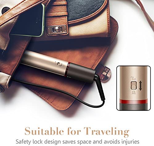 Professional Hair Straightener, Flat Iron for Hair Styling: 2 in 1 Tourmaline Ceramic Flat Iron